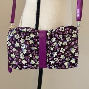 Vera Bradley Frill Crossbody/Wristlet Plum Petals